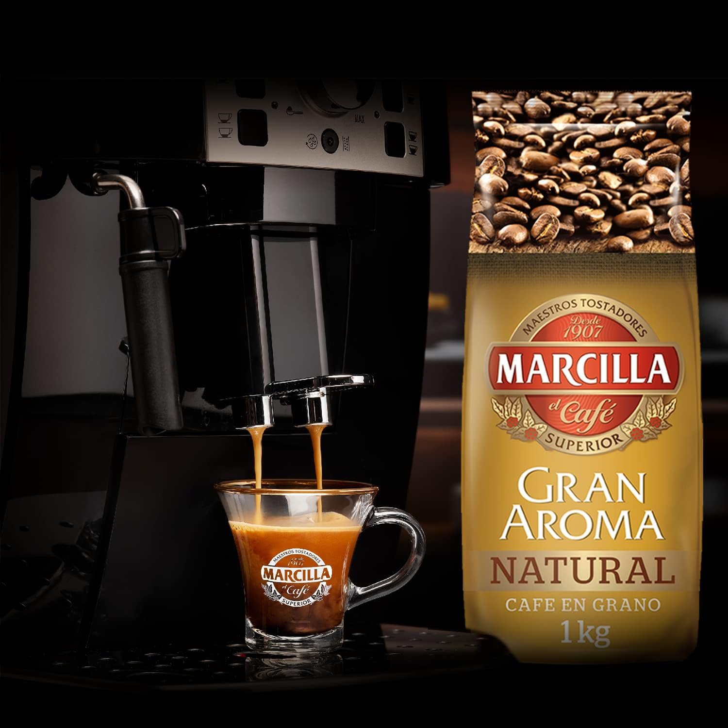 Marcilla Gran Aroma Café en Grano Natural | 1000g