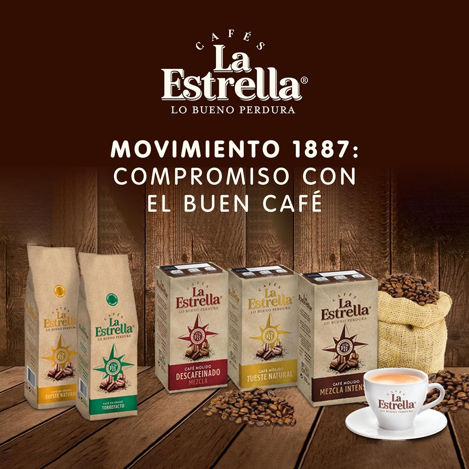 La Estrella Café en Grano Natural 500g